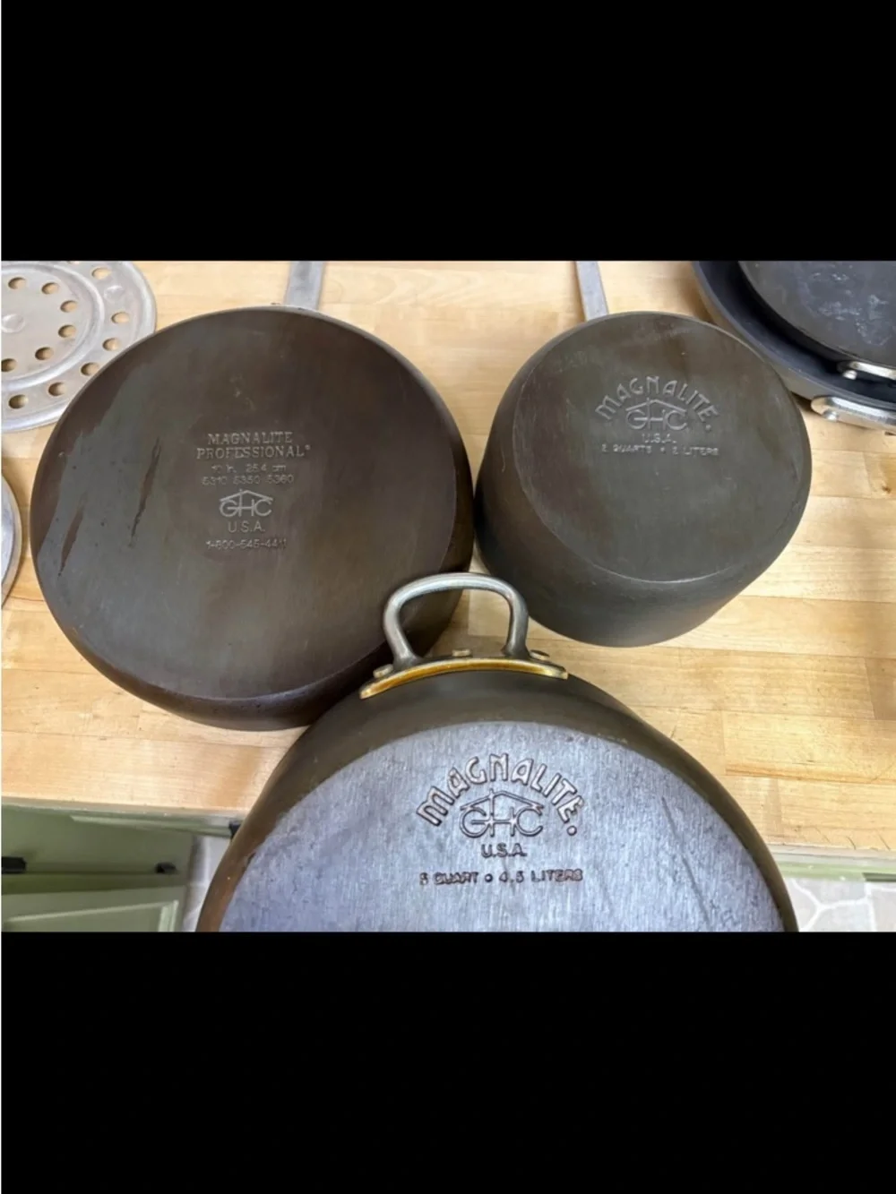 Magnalite GHC Professional 8 Piece Pots and Pans Anodized Aluminum Set USA